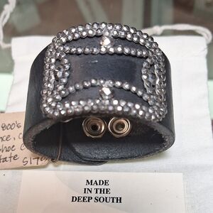 Made in the Deep South Black and Silver Bracelet